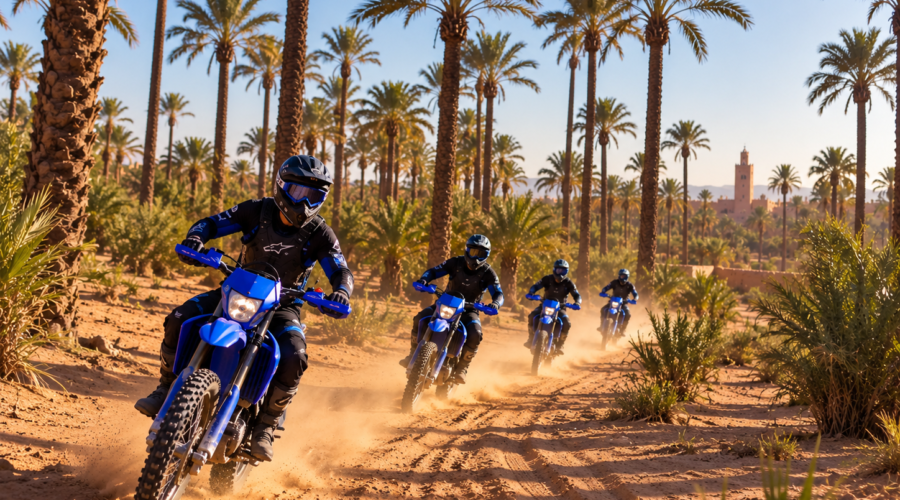 Balade motocross palmeraie Marrakech