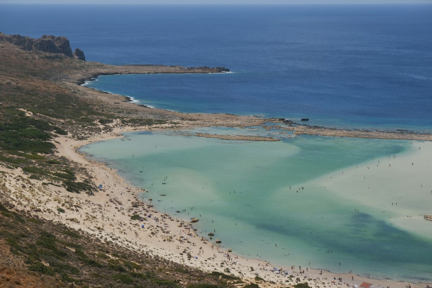 Vue sur la lagune et le désert de Dakhla Vue sur la lagune et le désert de Dakhla