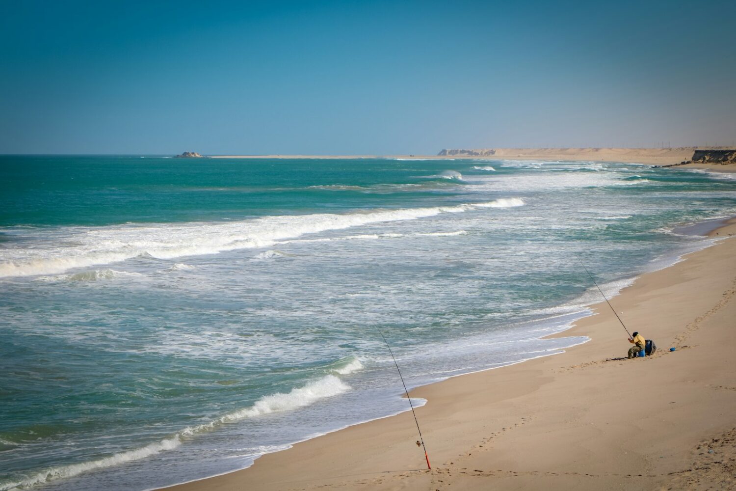 Plage de l’Atlantique près de Dakhla Plage de l'Atlantique près de Dakhla