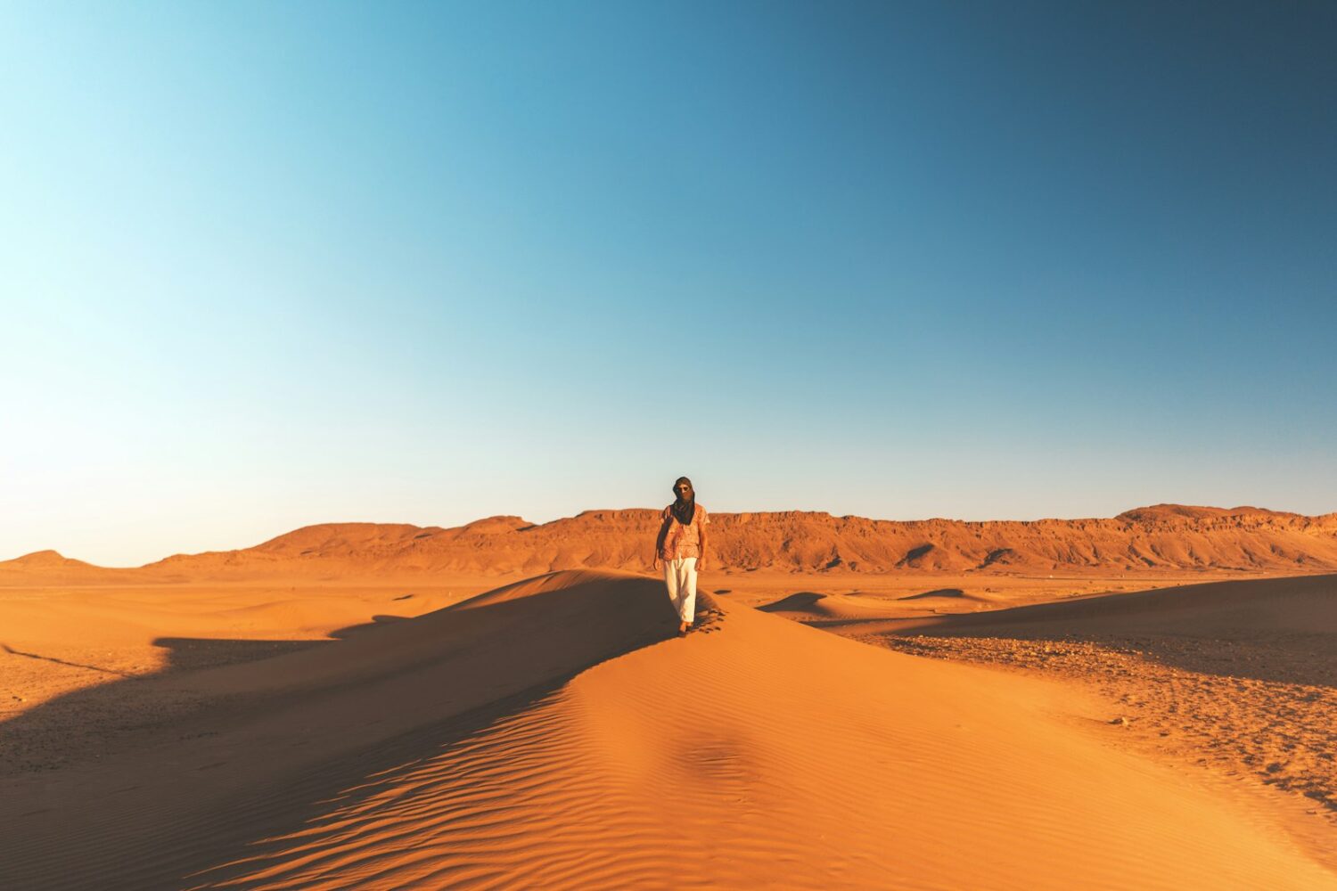 Dunes du désert au sud de Zagora