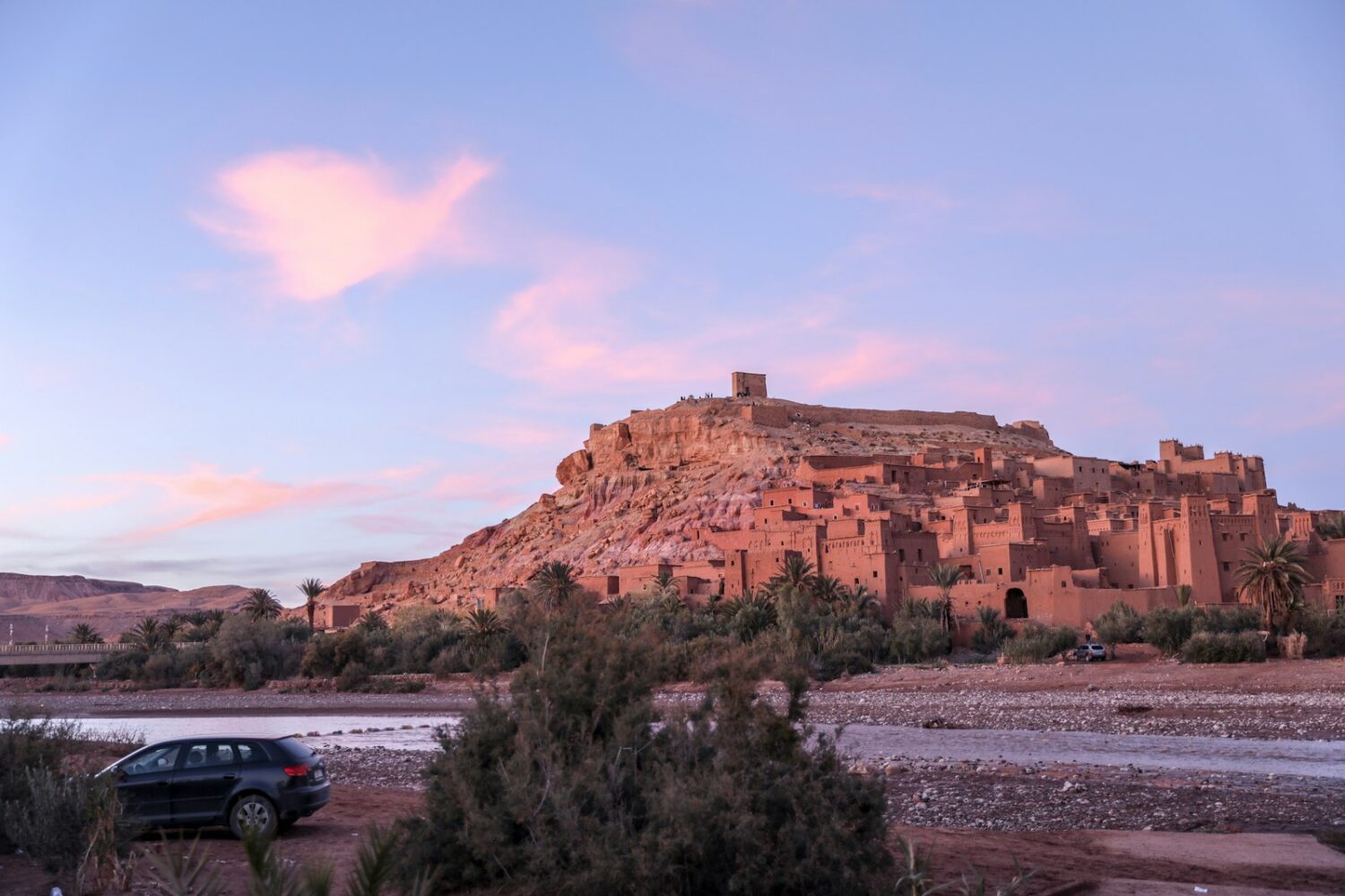 Aït Ben Haddou et ses palmiers