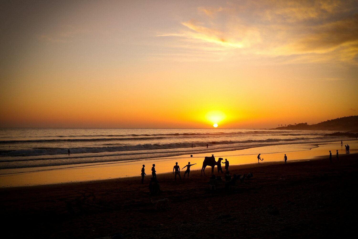 Coucher de soleil sur la plage Coucher de soleil sur la plage
